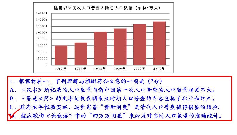 石景山区2021年高三统一练习语文试卷（讲评版）（共69张PPT）04