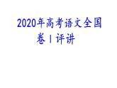 2020年高考语文全国卷Ⅰ评讲课件（共74张PPT）