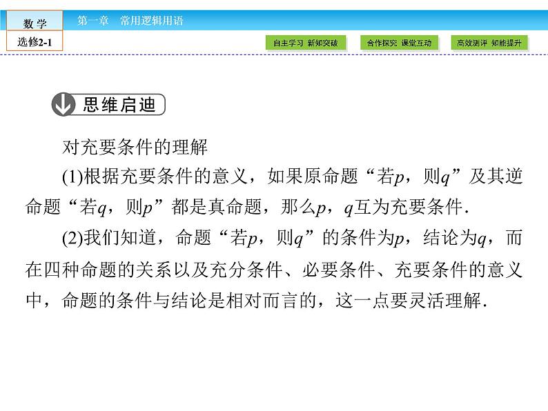 （人教版）高中数学选修2-1课件：第1章 常用逻辑用语1.208