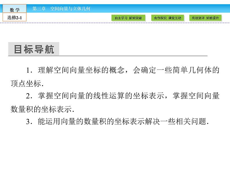 （人教版）高中数学选修2-1课件：第3章 空间向量与立体几何3.1.503