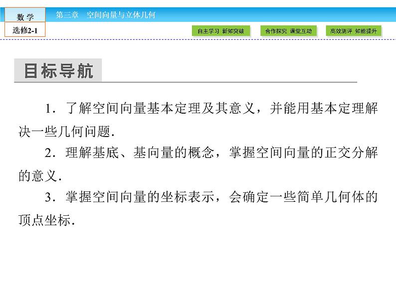 （人教版）高中数学选修2-1课件：第3章 空间向量与立体几何3.1.403