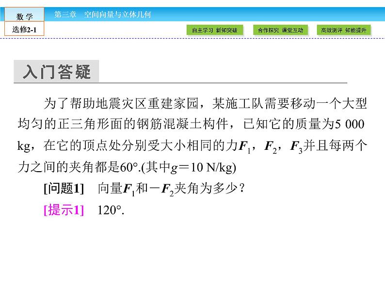 （人教版）高中数学选修2-1课件：第3章 空间向量与立体几何3.1.304