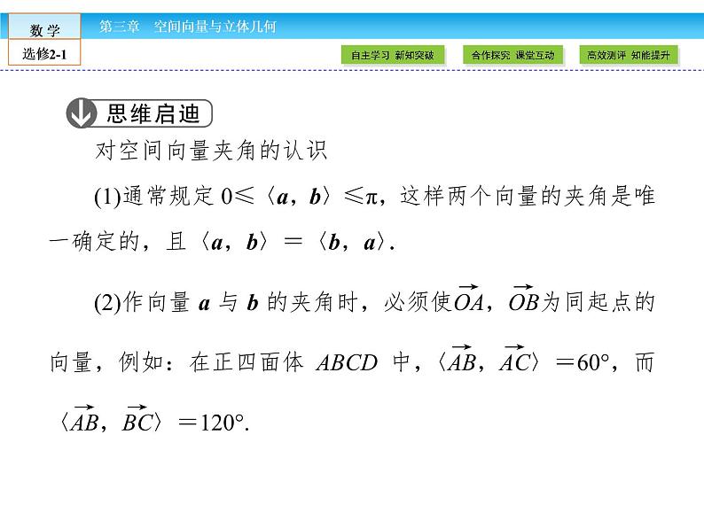 （人教版）高中数学选修2-1课件：第3章 空间向量与立体几何3.1.308