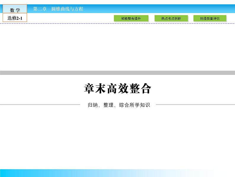 （人教版）高中数学选修2-1课件：本章归纳整合201