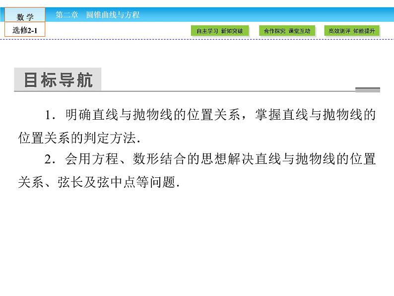 （人教版）高中数学选修2-1课件：第2章 圆锥曲线与方程2.4.2 第2课时03