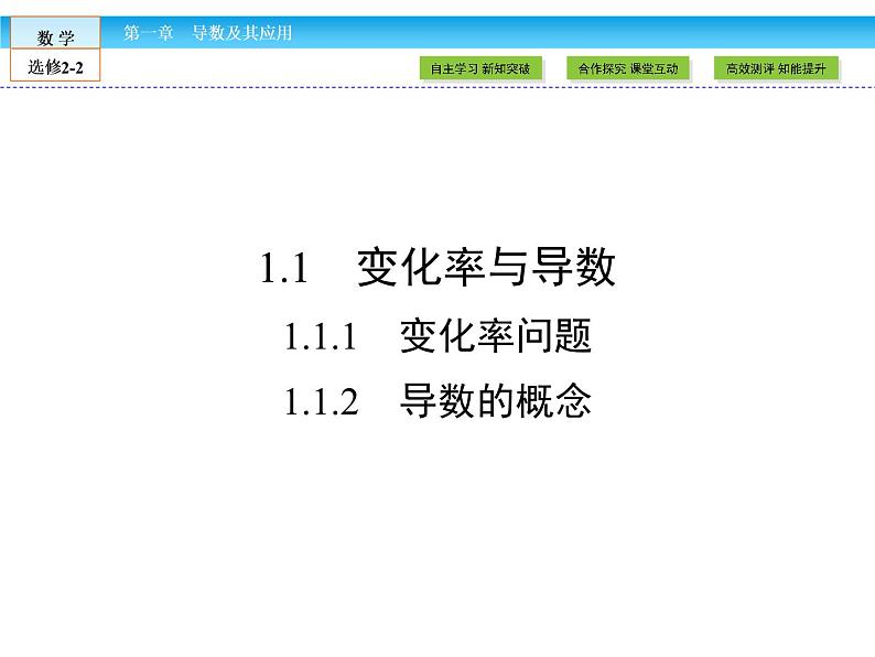 （人教版）高中数学选修2-2课件：第1章 导数及其应用1.1.1、202