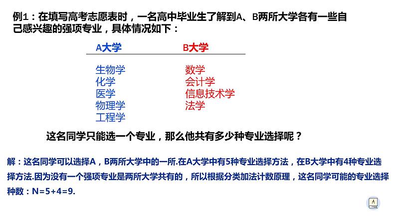 6.1分类加法计数原理和分步乘法计数原理（1）-【新教材】人教A版（2019）高中数学选择性必修第三册课件07