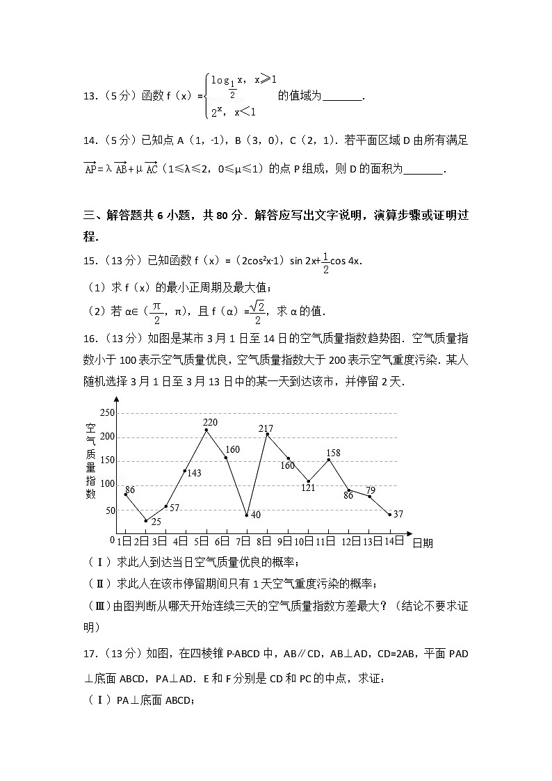 2013年北京市高考数学试卷（文科）第3页