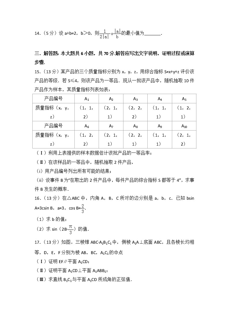 2013年天津市高考数学试卷（文科）03