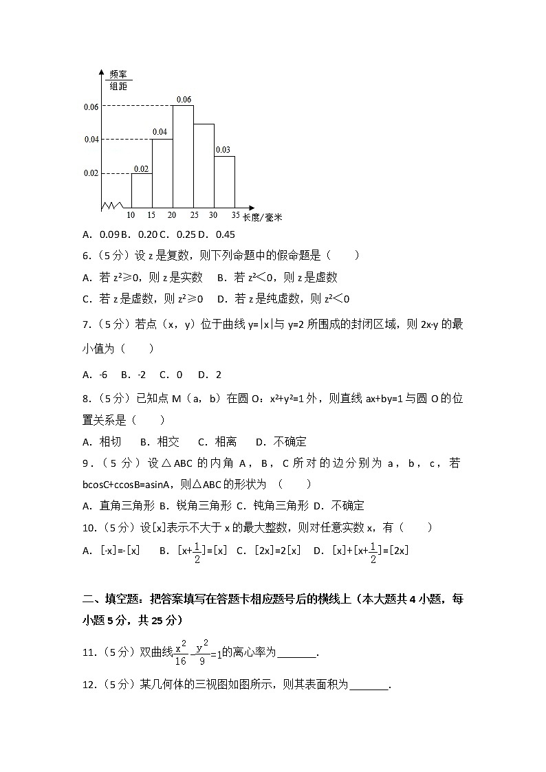 2013年陕西省高考数学试卷（文科）第2页