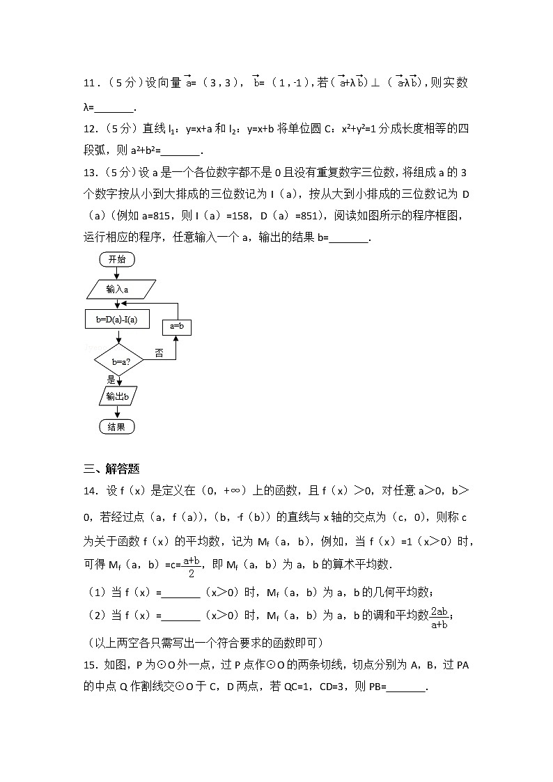 2014年湖北省高考数学试卷（理科）第3页