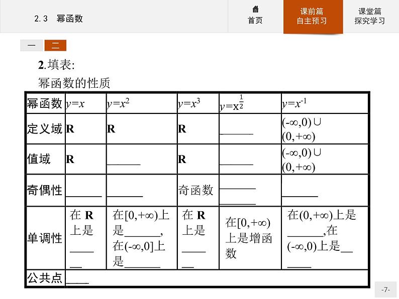 2.3幂函数-2020人教A版高中数学必修一课件(共33张PPT)07
