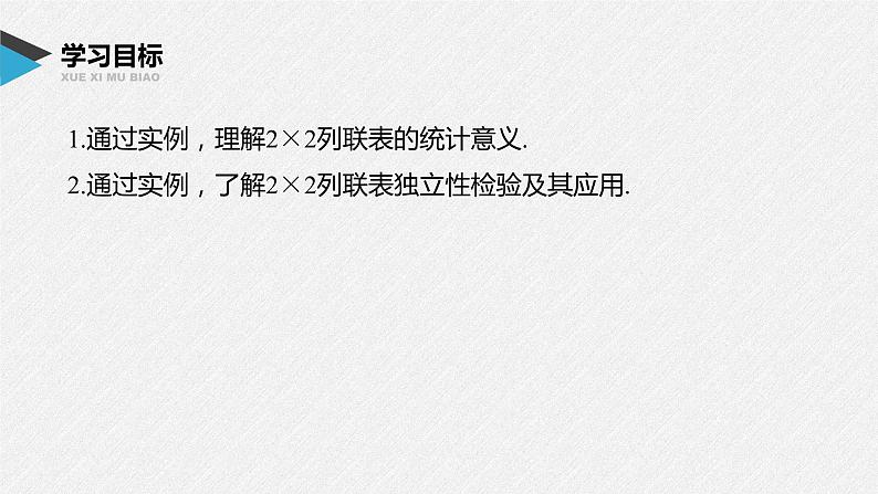 2021届高中数学新教材同步选择性必修第三册 第8章 §8.3 列联表与独立性检验课件PPT02