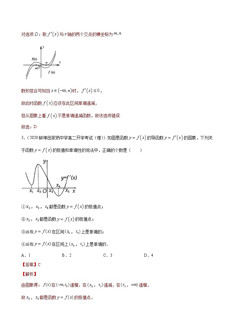 专题23 5.3导数在研究函数中的应用（1）-2020-2021学年高中数学新教材人教A版选择性必修二配套提升训练02