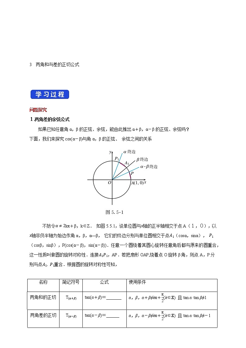 5.5.1 两角和与差的正弦、余弦和正切公式 导学案（1）02