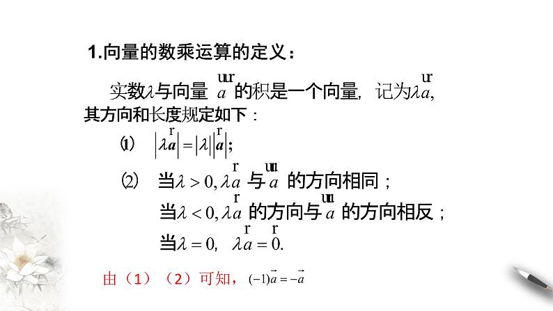 【新教材精创】6.2.3 向量的数乘运算 课件（1）-人教A版高中数学必修第二册(共24张PPT)第4页