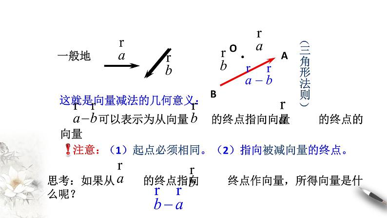 【新教材精创】6.2.2 向量的减法运算 课件（1）-人教A版高中数学必修第二册(共19张PPT)第8页