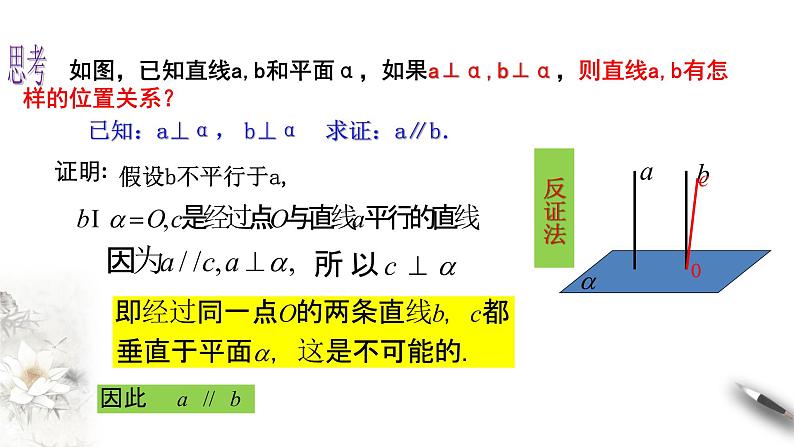【新教材精创】8.6.2 直线与平面垂直（第2课时）直线与平面垂直的性质 课件（1）-人教A版高中数学必修第二册(共14张PPT)05