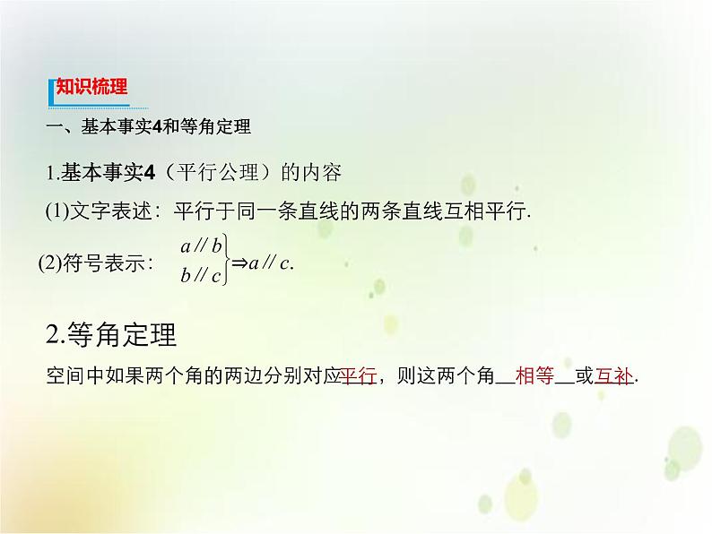 《8.5 空间直线、平面的平行》多媒体精品ppt课件03