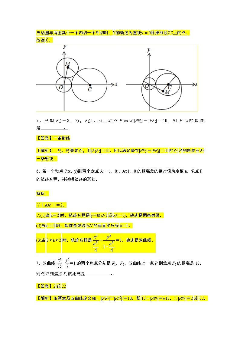 第3章专题5 双曲线的定义与标准方程-【新教材】人教A版（2019）高中数学选择性必修第一册常考题型专题练习（机构专用）第2页