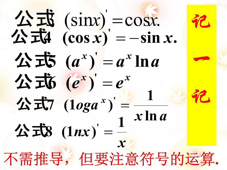 高中数学人教版新课标A 选修1-1  导数的计算课件PPT08