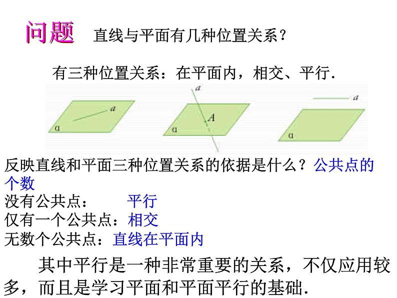 高中数学人教B版 (2019) 必修四  11.3直线与平面平行的判定课件PPT02