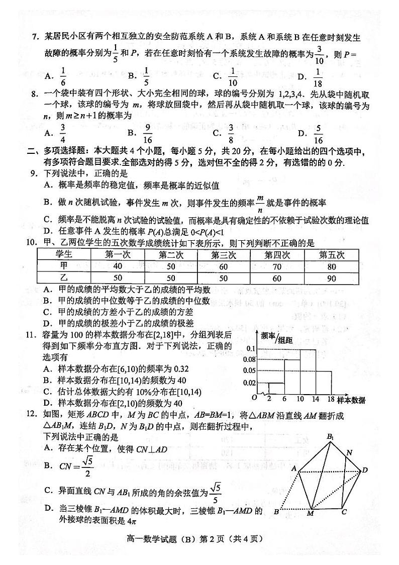 山东省菏泽市2020_2021学年高一数学下学期期末考试试题BPDF02
