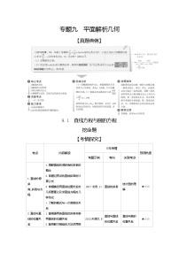 2020版高考数学（天津专用）大一轮精准复习精练：9.1　直线方程与圆的方程 Word版含解析【KS5U 高考】