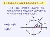 5.1.1 两角和与差的正弦与余弦课件-高中数学湘教版必修2