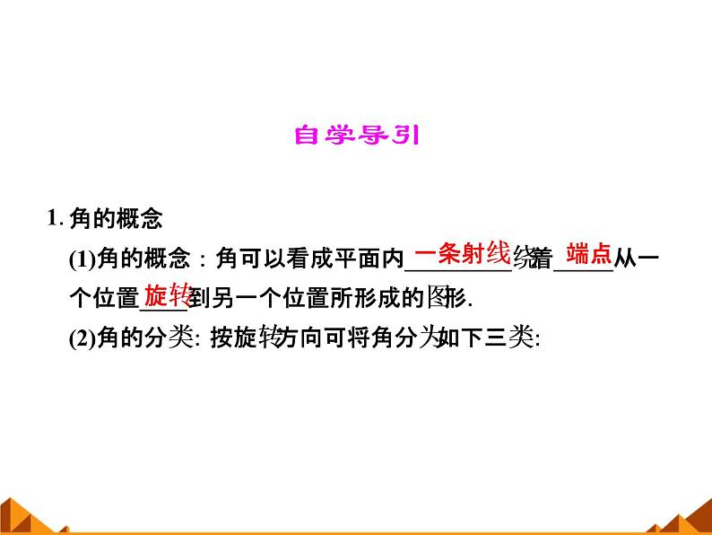 3.1.1角的概念的推广_课件1-高中数学湘教版必修202