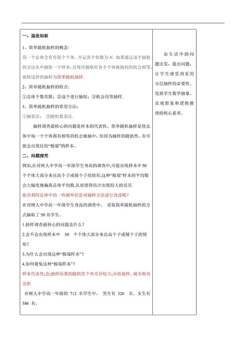 9.1.2 分层随机抽样 教学设计（1）-人教A版高中数学必修第二册02