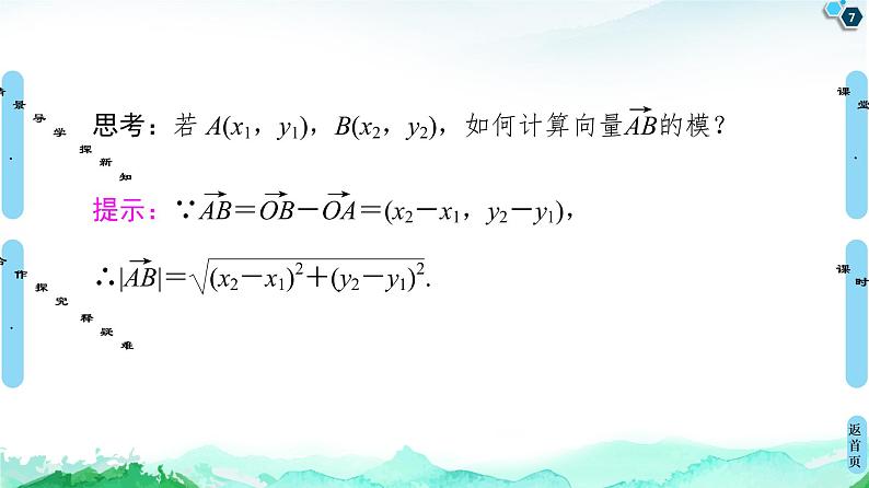 9.3.2第2课时　向量数量积的坐标表示-【新教材】苏教版（2019）高中数学必修第二册课件第7页