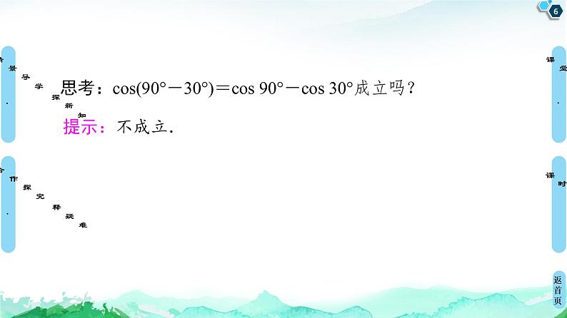 10.1.1两角和与差的余弦-【新教材】苏教版（2019）高中数学必修第二册课件06