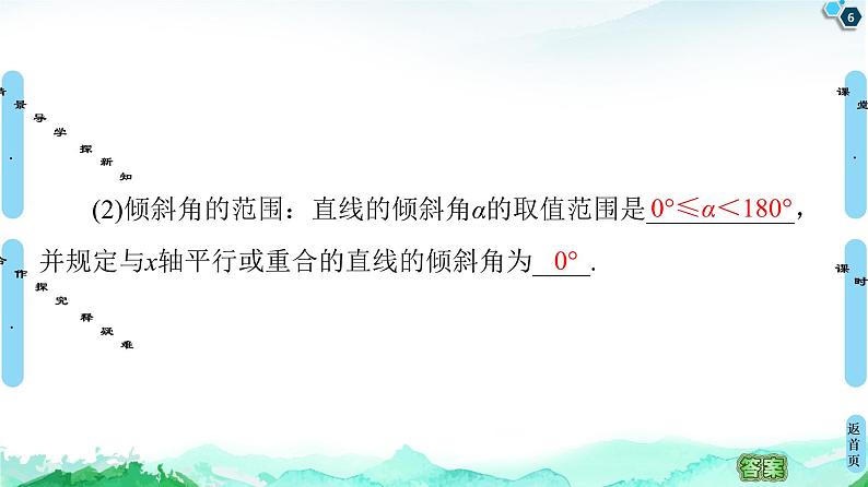 第2章 2.1　2.1.1　倾斜角与斜率-【新教材】人教A版（2019）高中数学选择性必修第一册课件(共49张PPT)第6页