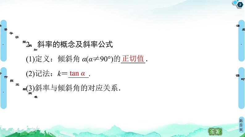 第2章 2.1　2.1.1　倾斜角与斜率-【新教材】人教A版（2019）高中数学选择性必修第一册课件(共49张PPT)第7页