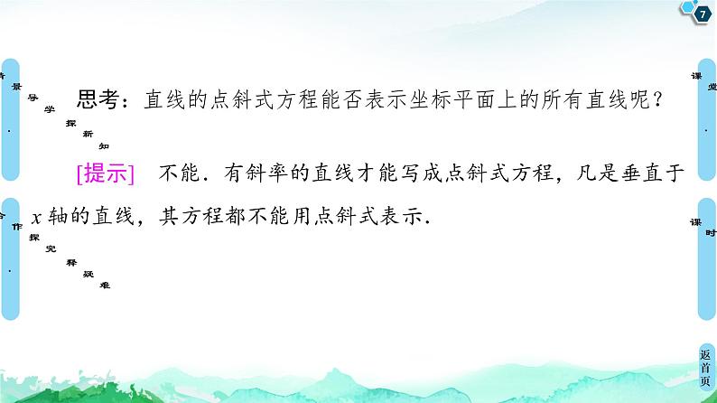 第2章 2.2　2.2.1　直线的点斜式方程-【新教材】人教A版（2019）高中数学选择性必修第一册课件(共43张PPT)07