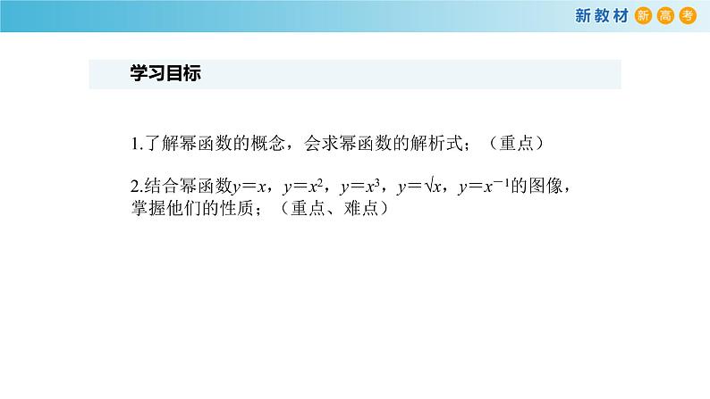 4.1幂函数（1）（幂函数的定义与图像）-新教材上教2020版数学必修一配套课件第2页