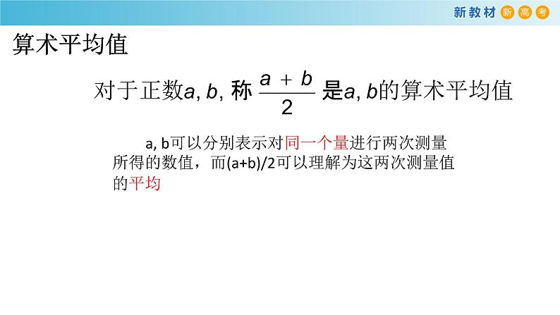 2.3基本不等式及其应用（1）-新教材上教2020版数学必修一配套课件第2页