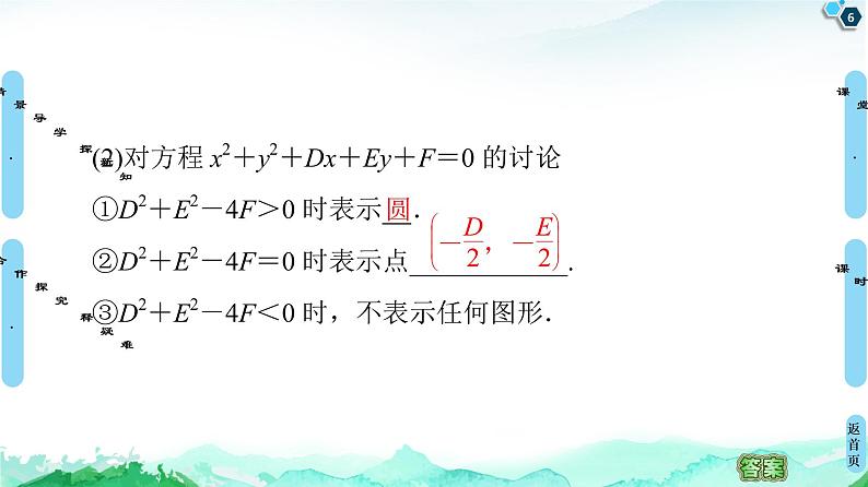 第2章 2.4　2.4.2　圆的一般方程-【新教材】人教A版（2019）高中数学选择性必修第一册课件(共48张PPT)06