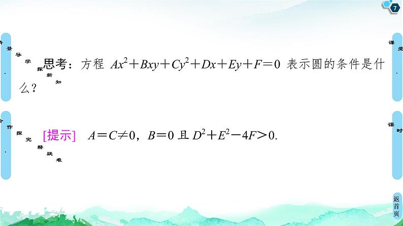 第2章 2.4　2.4.2　圆的一般方程-【新教材】人教A版（2019）高中数学选择性必修第一册课件(共48张PPT)07