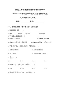 黑龙江省牡丹江市海林市朝鲜族中学2020-2021学年高一下学期5月月考数学试题+Word版含答案