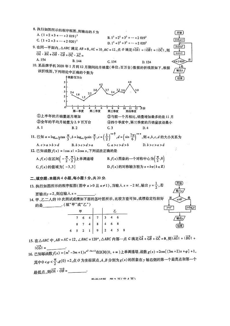河南省商丘市郑州市部分学校2020-2021学年高一下学期5月阶段性测试（四）数学试题5.25+扫描版含解析02