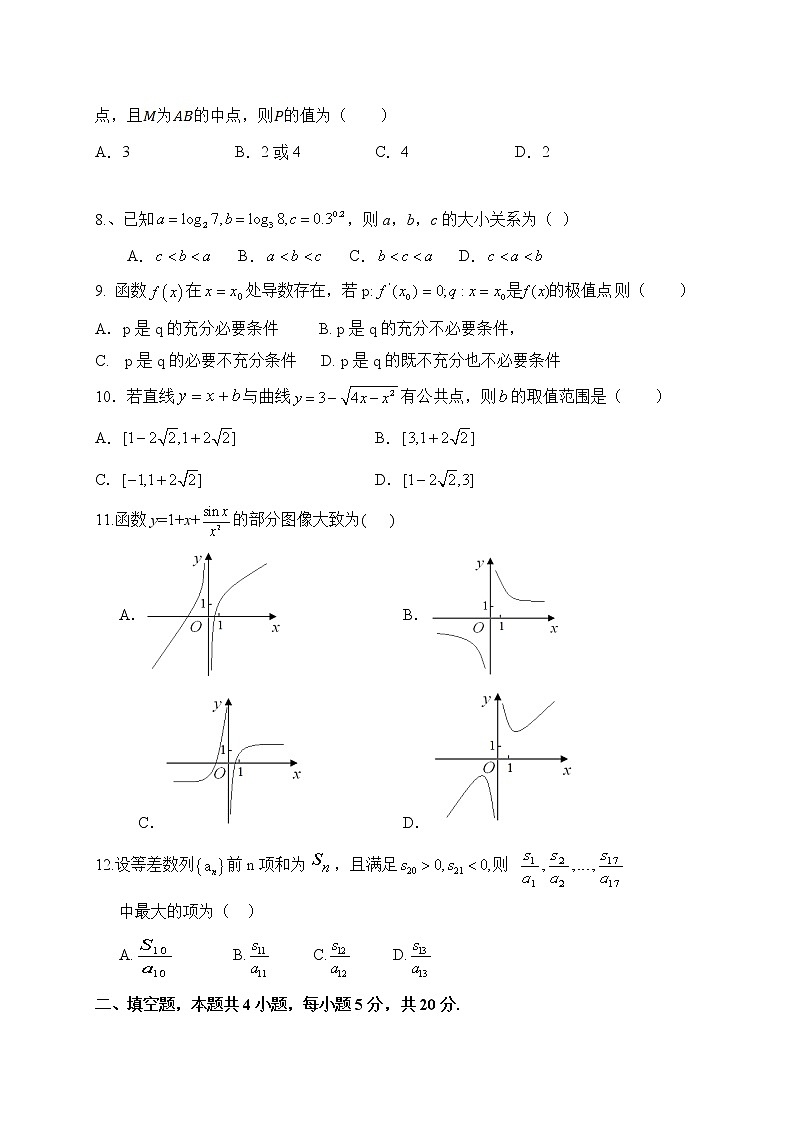 2022届高三旧高考数学（文）开学摸底测试卷7含答案02