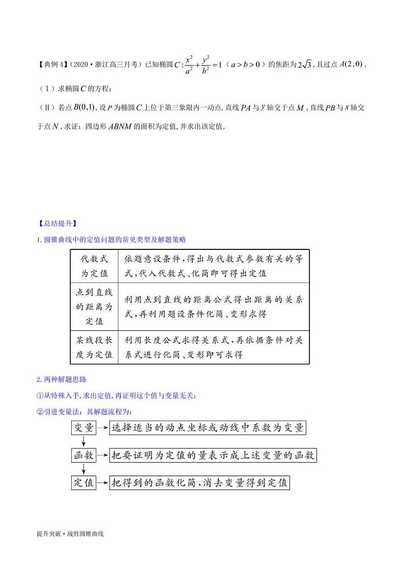 圆锥曲线的综合问题(精讲精析篇)学案03
