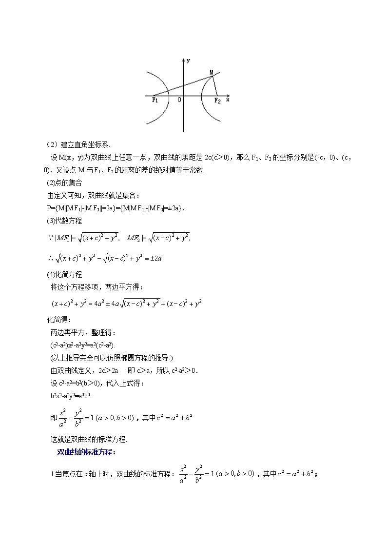 3.2.1  双曲线及其标准方程（教案),2021-2022学年（新人教A版选择性必修第一册）（含解析）第2页