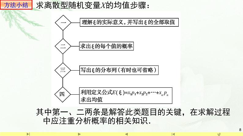 7.3.1离散型随机变量的均值2 课件-高中数学人教A版（2019）选择性必修第三册08