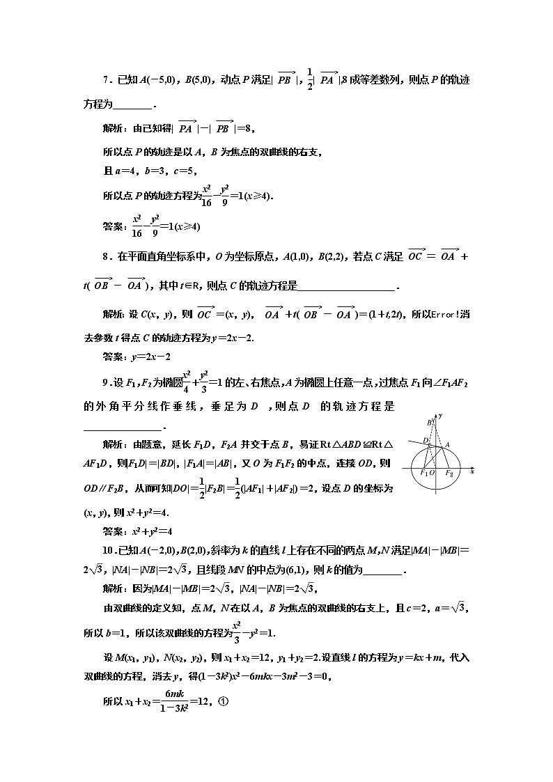 课时过关检测（五十二）  曲线与方程第3页
