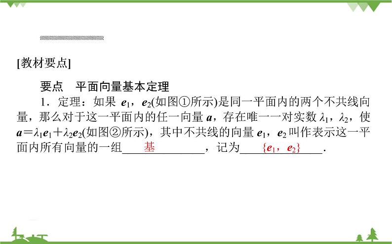 北师大版（2019）高中数学 必修第二册 2.4.1　平面向量基本定理课件(共31张PPT)第2页