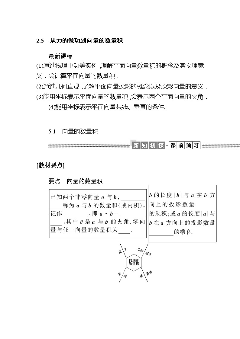 2.5.1　向量的数量积第1页