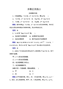 多维层次练2-充分条件与必要条件（全国百强重点中学复习资料，含答案解析）-新高考